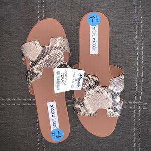 Steve Madden Harriet Snakeskin Sandal 7.5
